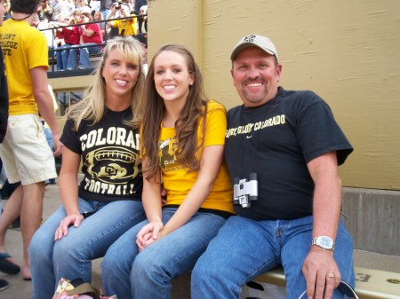 Me and my wife and daughter at CU game