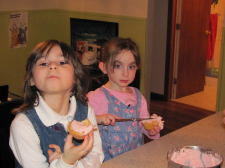 The Sisters Making Cup Cakes.