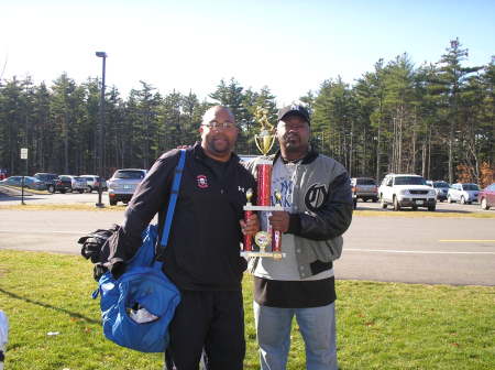 Pop Warner Football Game Trophy NH vs MA 2009