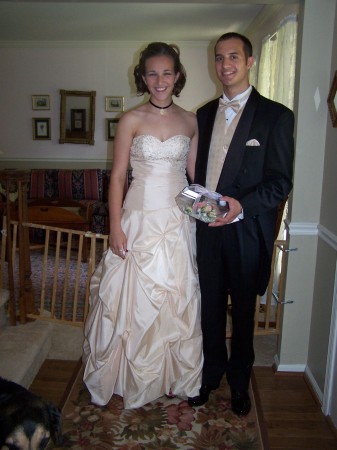 Kevin and Annie when they went to the Prom in