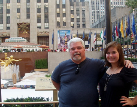 At Rockafeller Center with my Daughter Alicia
