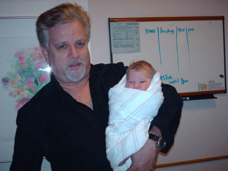 First granddaughter and me.