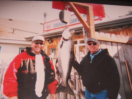My brother Bob, BIG FISH and me!