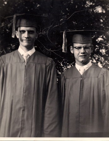 Jerry Robison & I Graduation Day. I'm on left