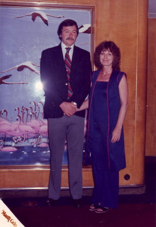 Bob and I on a cruise in the mid '80s.