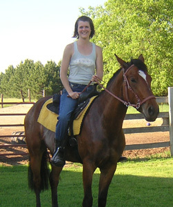 My Daughter Kristina and her "pony"