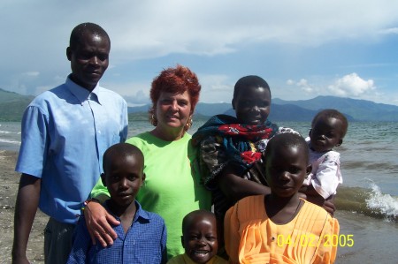 Ateto Family and Bonnie in Africa