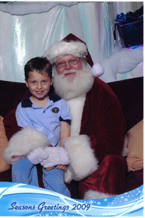 Jacob with Santa 2009