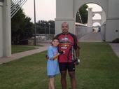 Matthew and I at the 50 mile Boy Scouts ride