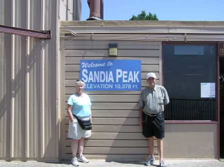 My wife and I at Sandia Peak New Mexico 9/09