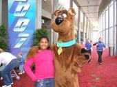 Kiya and Scooby Doo at Atl car show