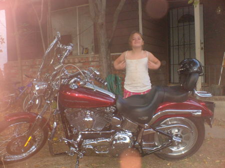 our daughter and our harley