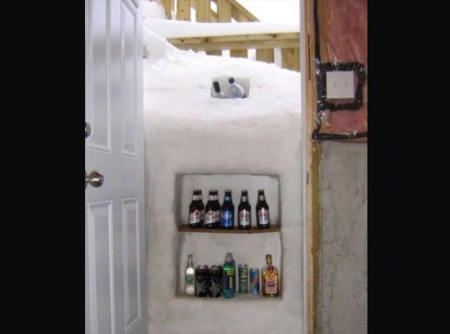 What to do with a five foot snow drift!