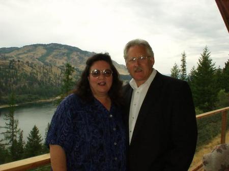 Jim and Ronnie on our Deck