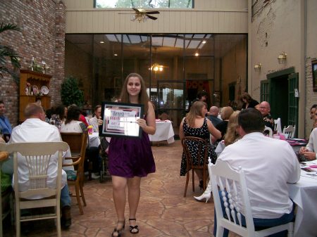 Amy at Drill Team Banquet