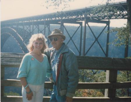 My Dad and I at New River Gorge.