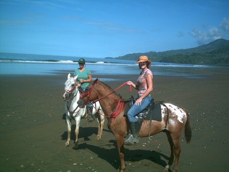 Pinto and me on Playa Hermosa