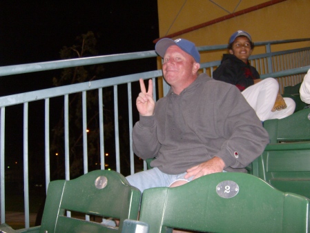 Jeff at a baseball game