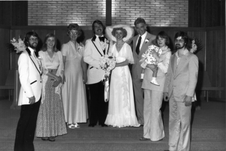 Our wedding May 8, 1976