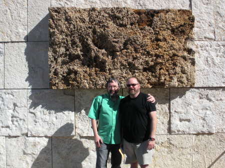 At the Getty Museum with Scott: 2009