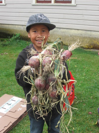 Elijah Porter at the Swanson's Family Farm