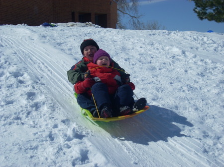 sledding pals