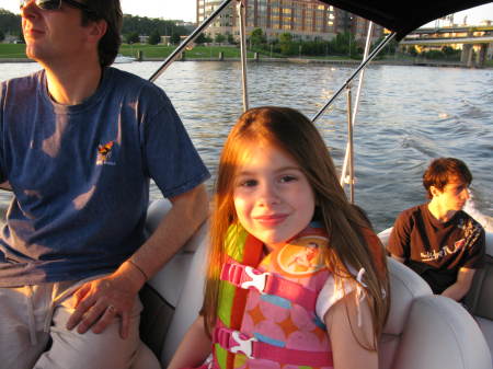 chloe, frederic  on our boat