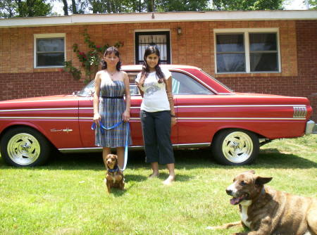 Me and my step daughter infront of my hubbys c
