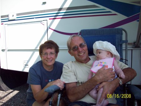 My wife, granddaughter, and me