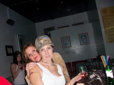 Me...and Terra, at her White Trash b-day party