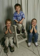 grand sons Aidan, Dakota and Nathaniel