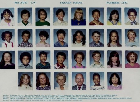 Sharon Shook's album, Elementary school pictures