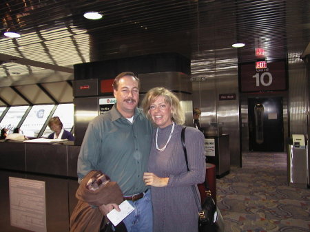 Laurel & Steve at airport