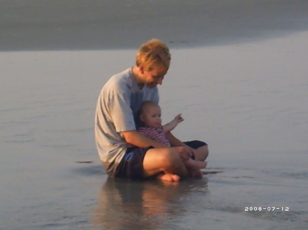 Miami Beach with my daughter Ashley Jayne