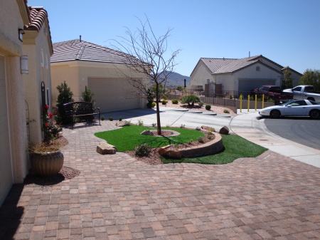 Front yard and driveway.