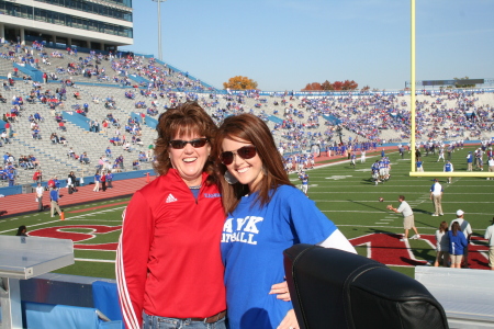 My daughter and I on game day