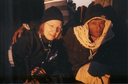 mohammed and I atop Mount Sinai, Egypt