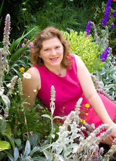 Renee in her garden