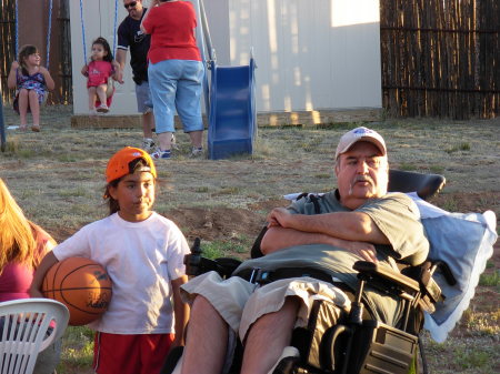 My Husband Dan and my granddaughter