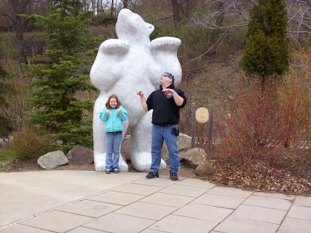 Goof'n off at the Zoo .