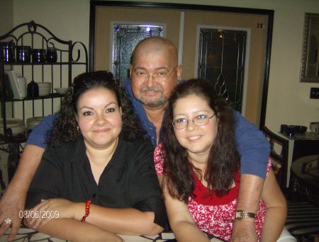 My sister, my dad and me.