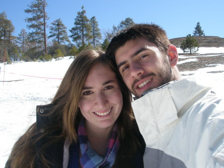 Katy and her boyfriend, Josh in Big Bear