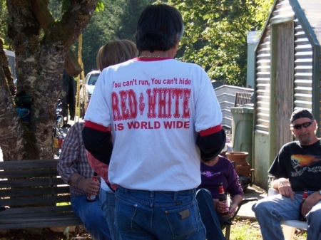 Red and white (81) supporter