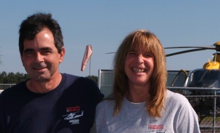 Myself and my husband at Pocono Raceway