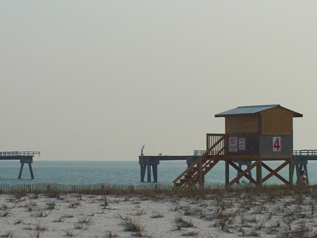 At Pensacola beach