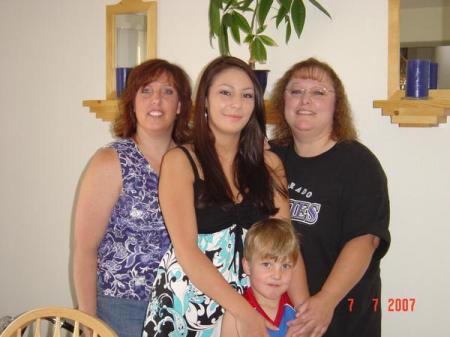 Theresa, daughter, nephew, me