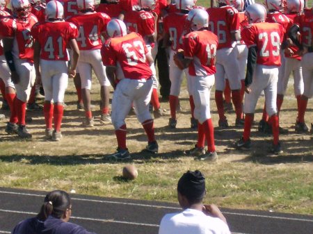 My Son Jonathan Hiking Football