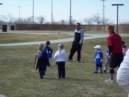 my daughter at soccer