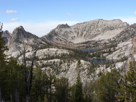 Wilson and Harbor Lakes in the Bighorn Crags