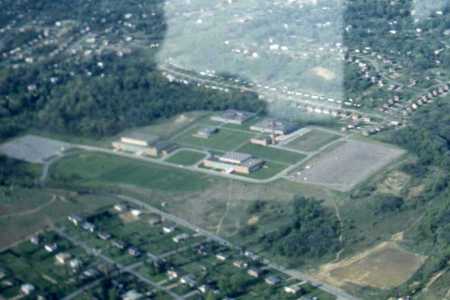 Aerial view Bethel Park Senior High School